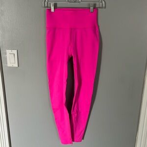 Fabletics scupltknit leggings size large hot pink